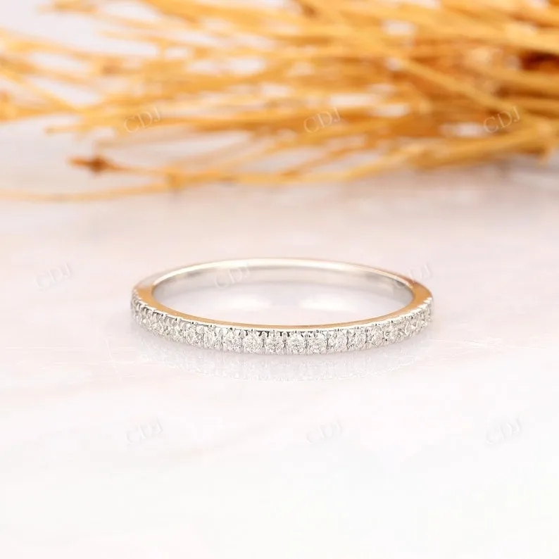 0.17CTW Half Eternity Natural Diamond Matching Wedding Band