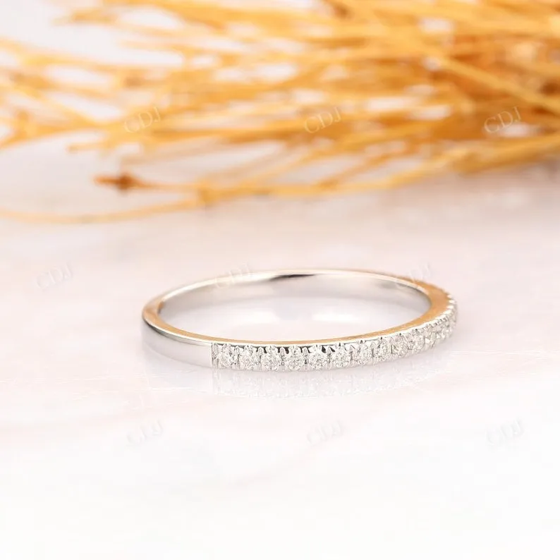 0.17CTW Half Eternity Natural Diamond Matching Wedding Band