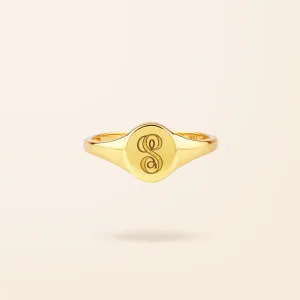 10K Gold Small Signet Ring