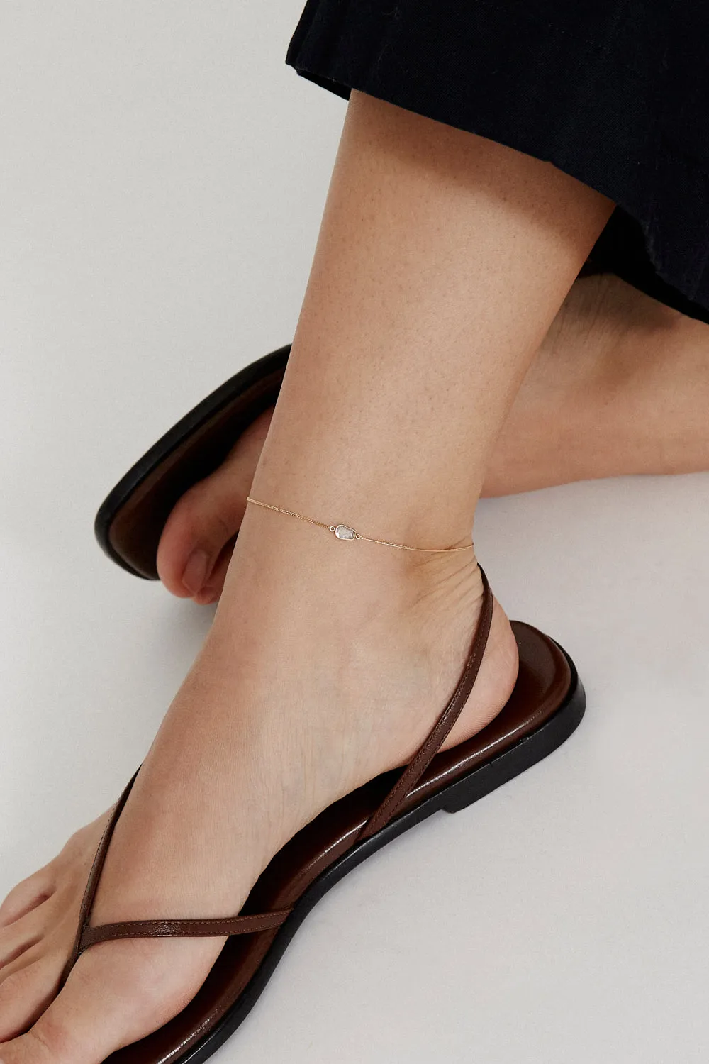 14k Annalise Anklet Yellow Gold