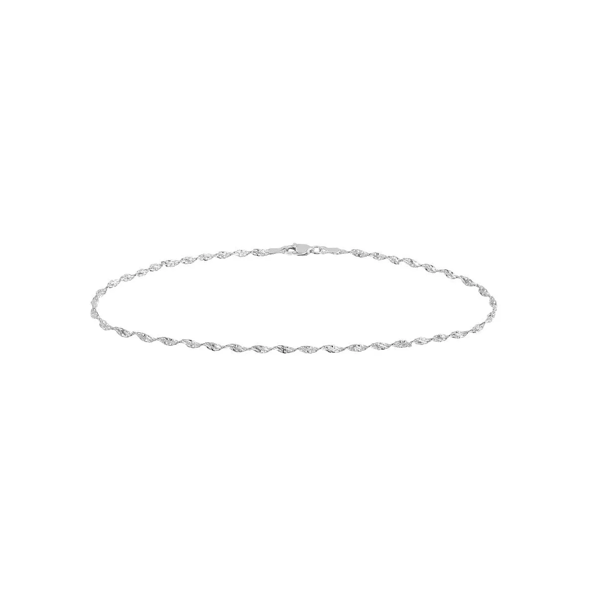 14K Gold 2.10mm Dorica Chain with Lobster Lock Anklet