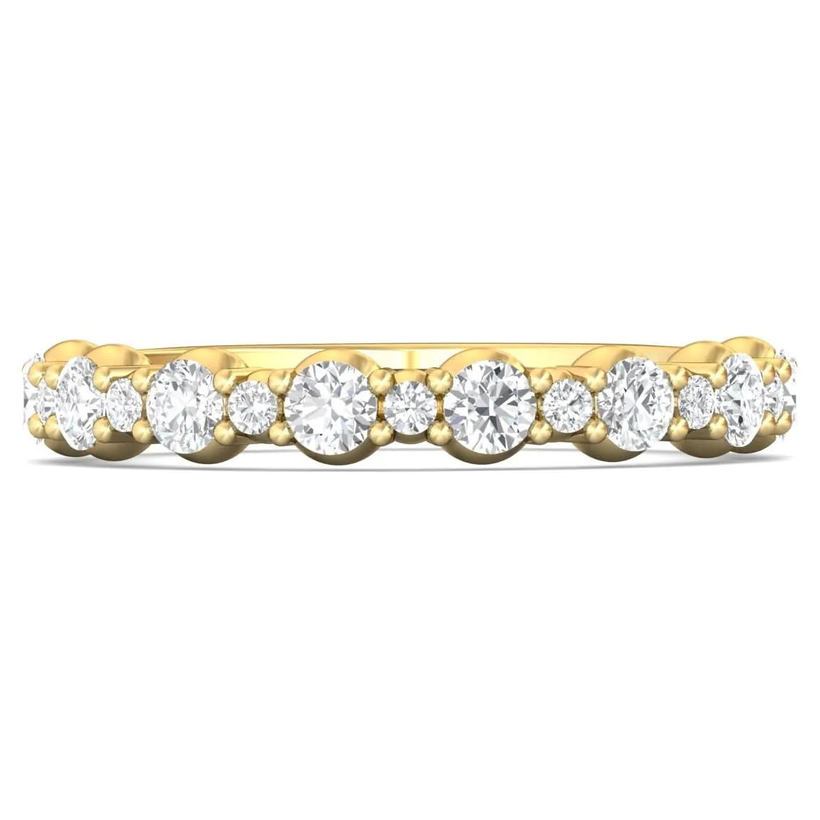 14K Yellow 0.69 ctw. Natural Diamond Wedding Ring