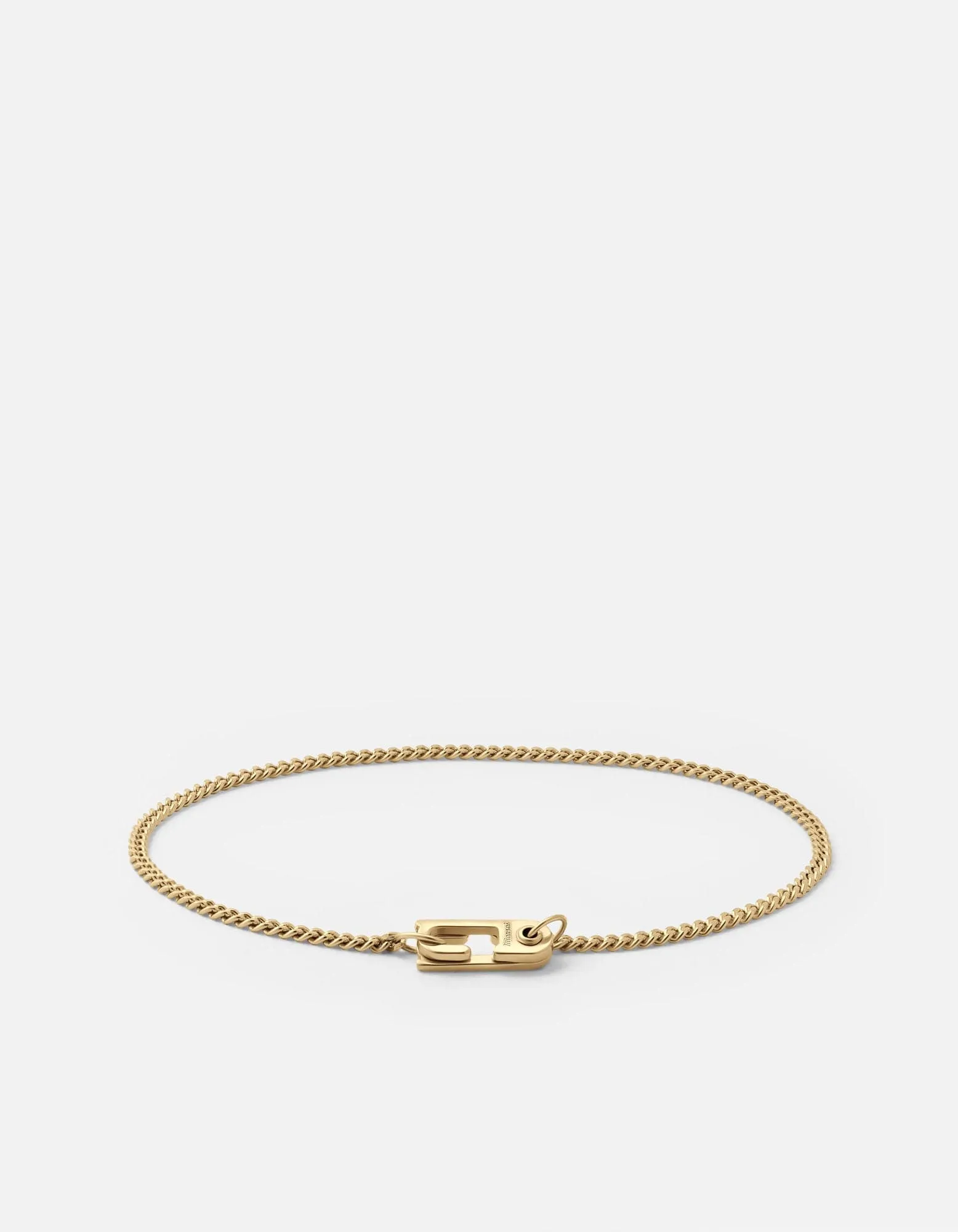 2mm Mini Annex Bracelet, Gold Vermeil