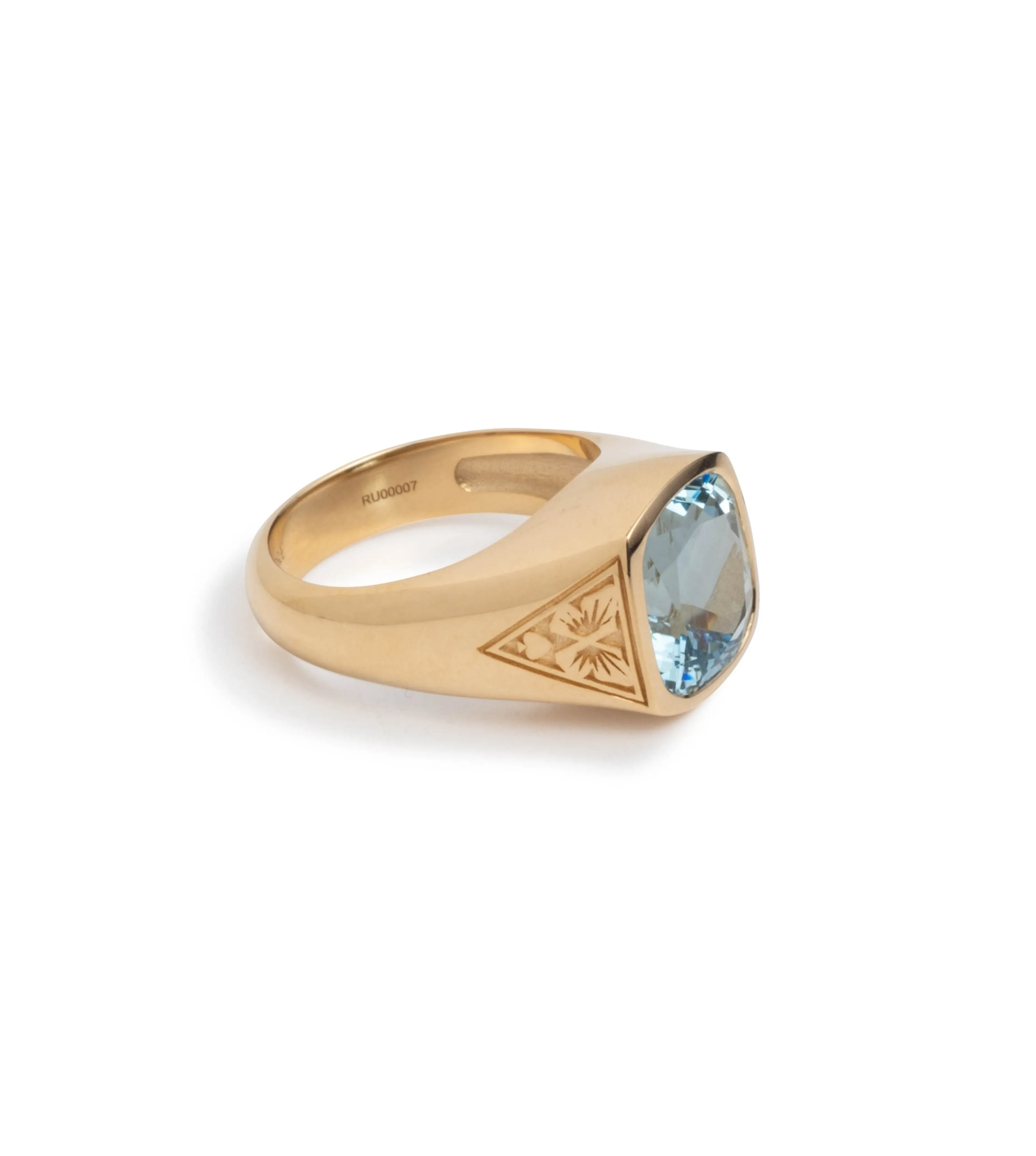 3.6ct Aquamarine - Reverie : One of A Kind Gemstone Ring