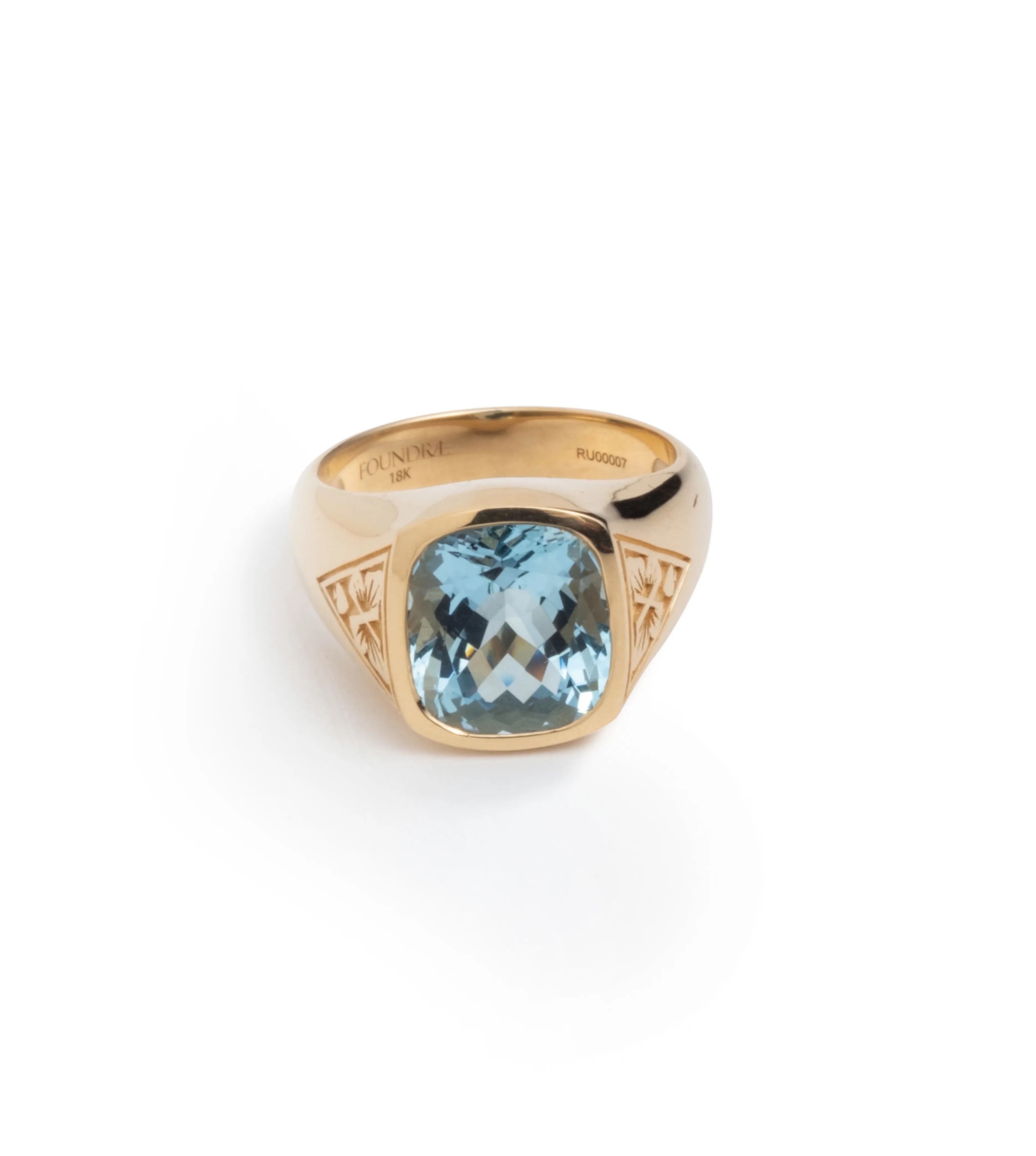 3.6ct Aquamarine - Reverie : One of A Kind Gemstone Ring