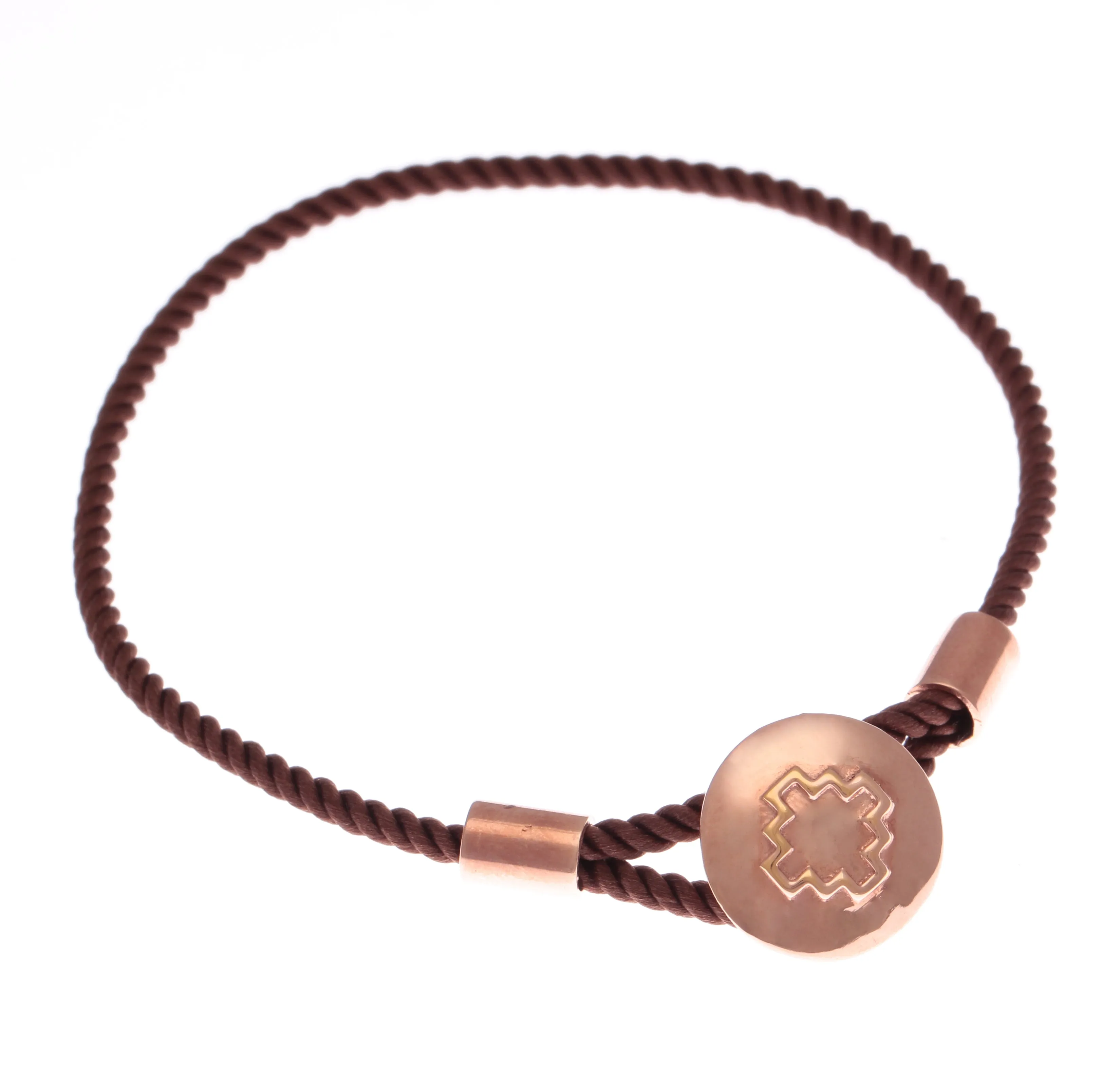 65% FESTIVAL DISCOUNT  Colourful 18 ct Rose Gold vermeil and 925 Sterling Silver  Chakana Cross Caring Bracelets