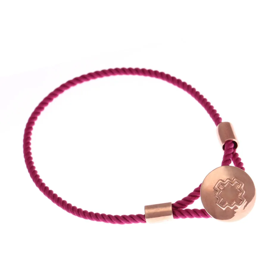 65% FESTIVAL DISCOUNT  Colourful 18 ct Rose Gold vermeil and 925 Sterling Silver  Chakana Cross Caring Bracelets