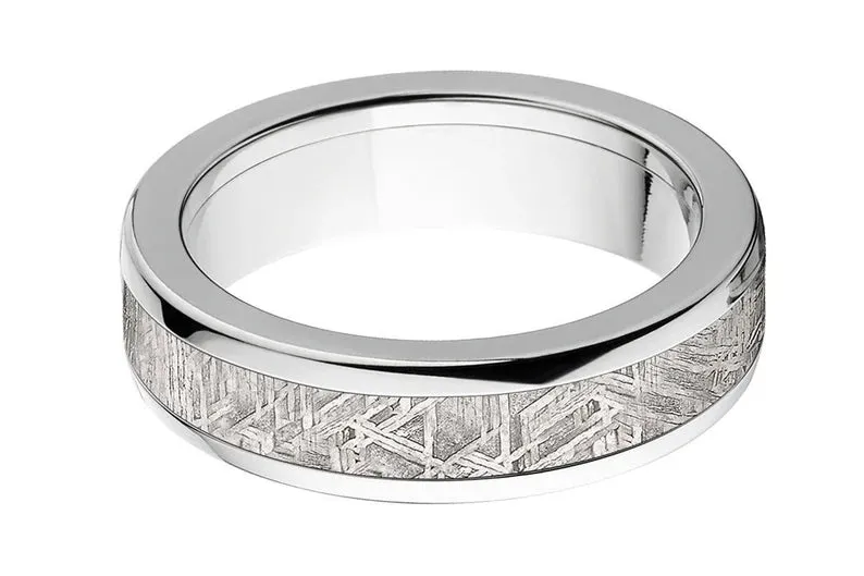 6mm Men's Meteorite Ring - Men's Wedding Bands