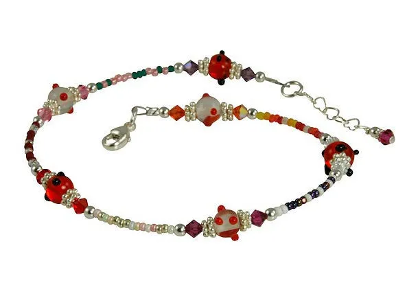 All Jazzed Up Swanky Beaded Anklet