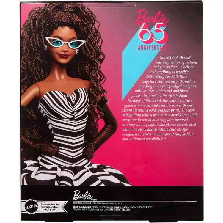 Barbie 65th Anniversary Doll With Brunette Hair