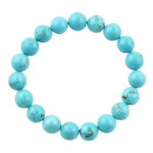 Barse Polished Bead Bracelet-Turquoise Magnesite