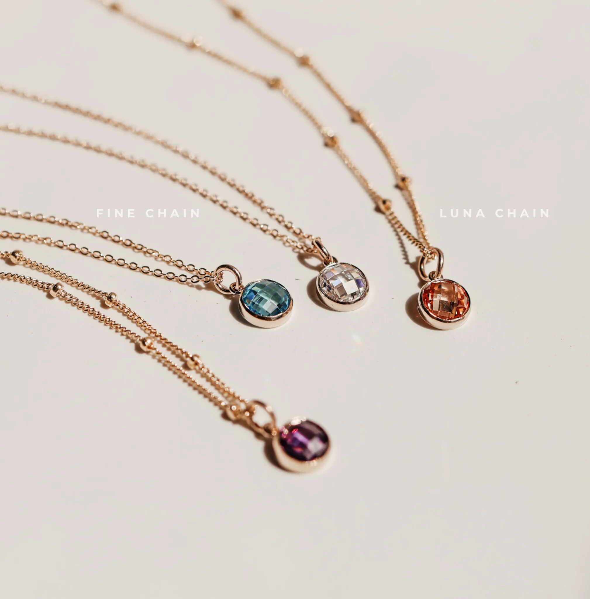 Birthstone Drop Necklace • September