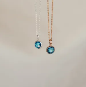 Birthstone Drop Necklace • September