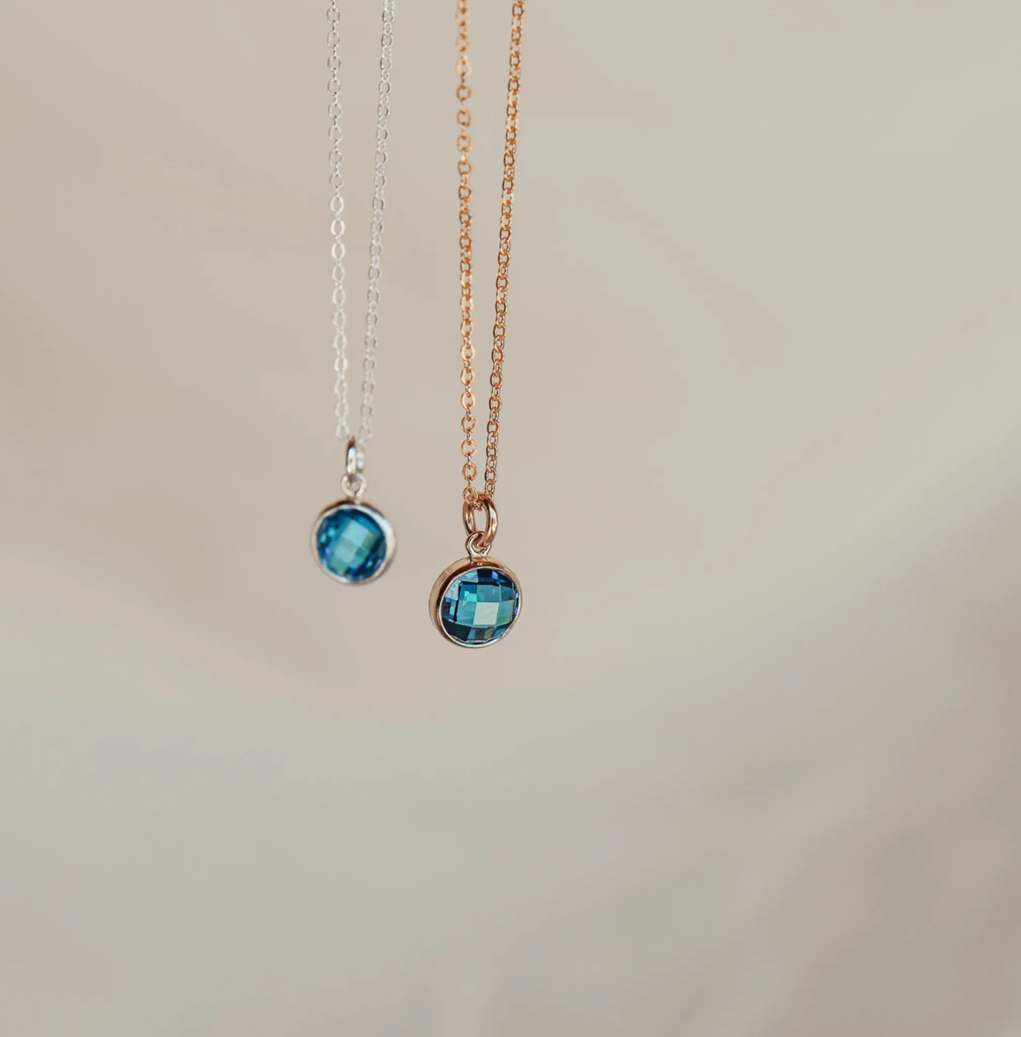 Birthstone Drop Necklace • September