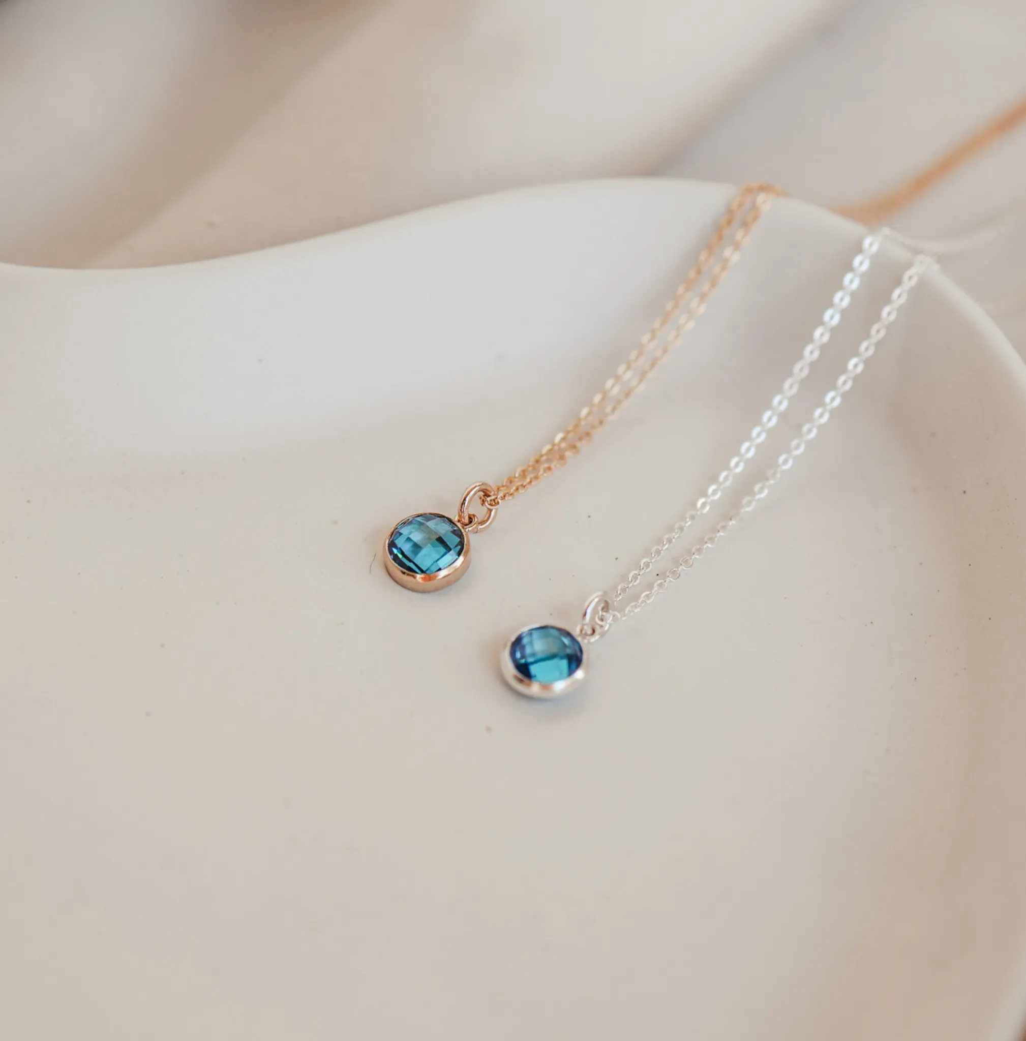 Birthstone Drop Necklace • September