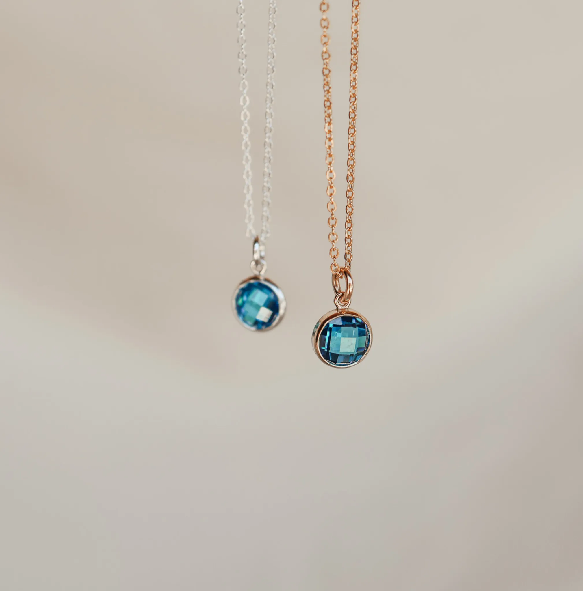 Birthstone Drop Necklace • September