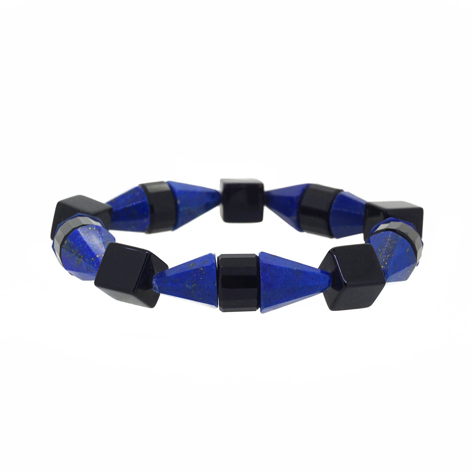 Black Onyx and Lapis Lazuli Cones