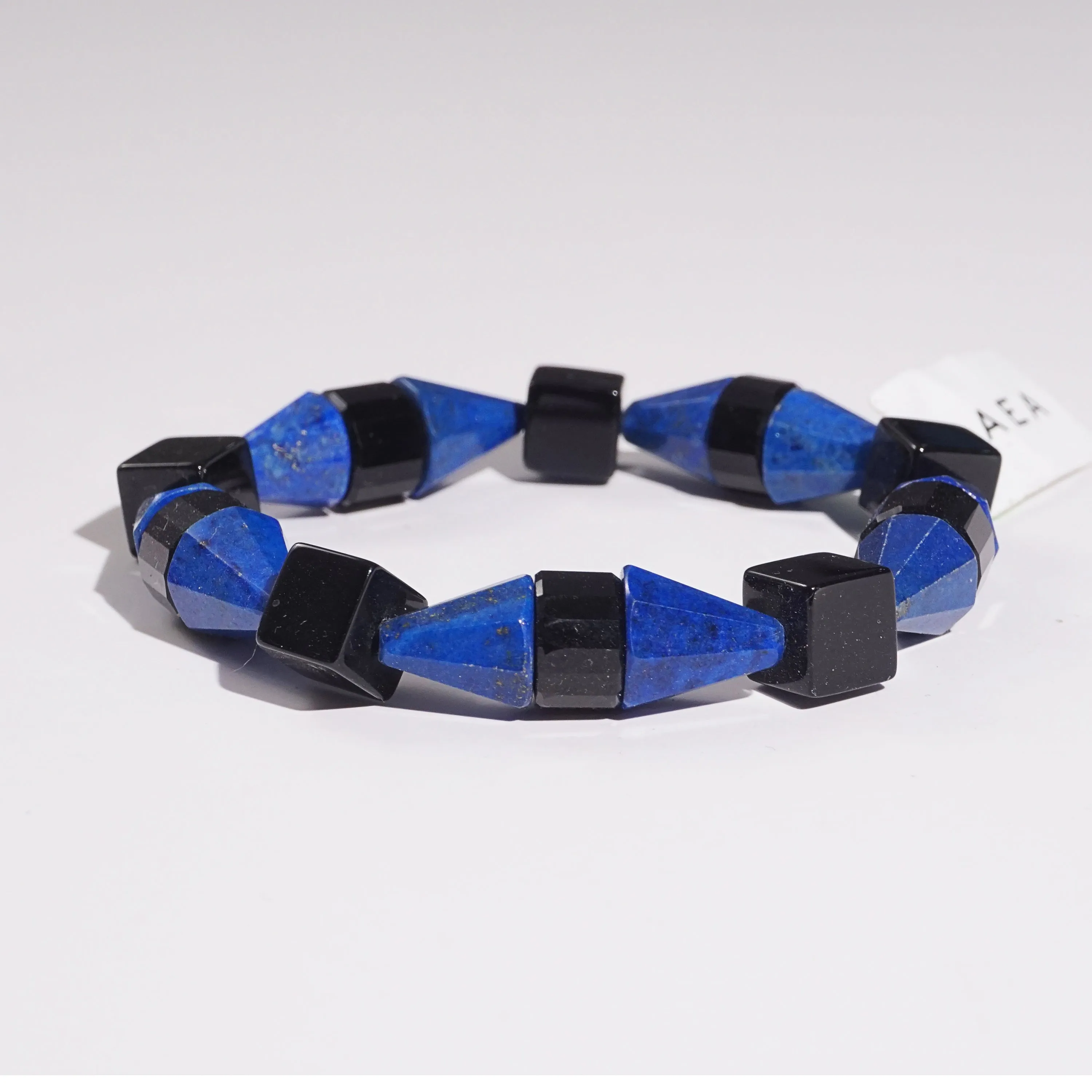 Black Onyx and Lapis Lazuli Cones