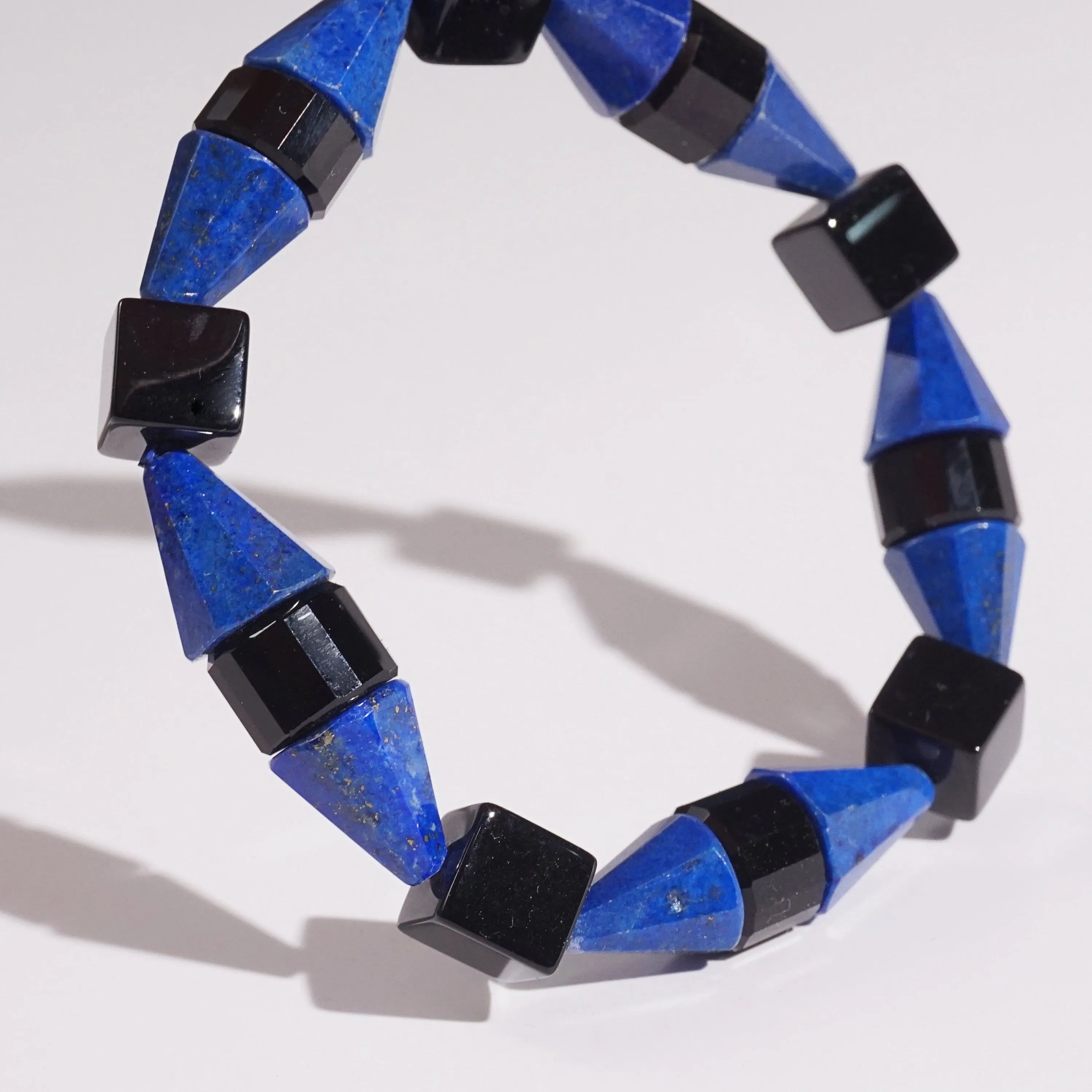 Black Onyx and Lapis Lazuli Cones