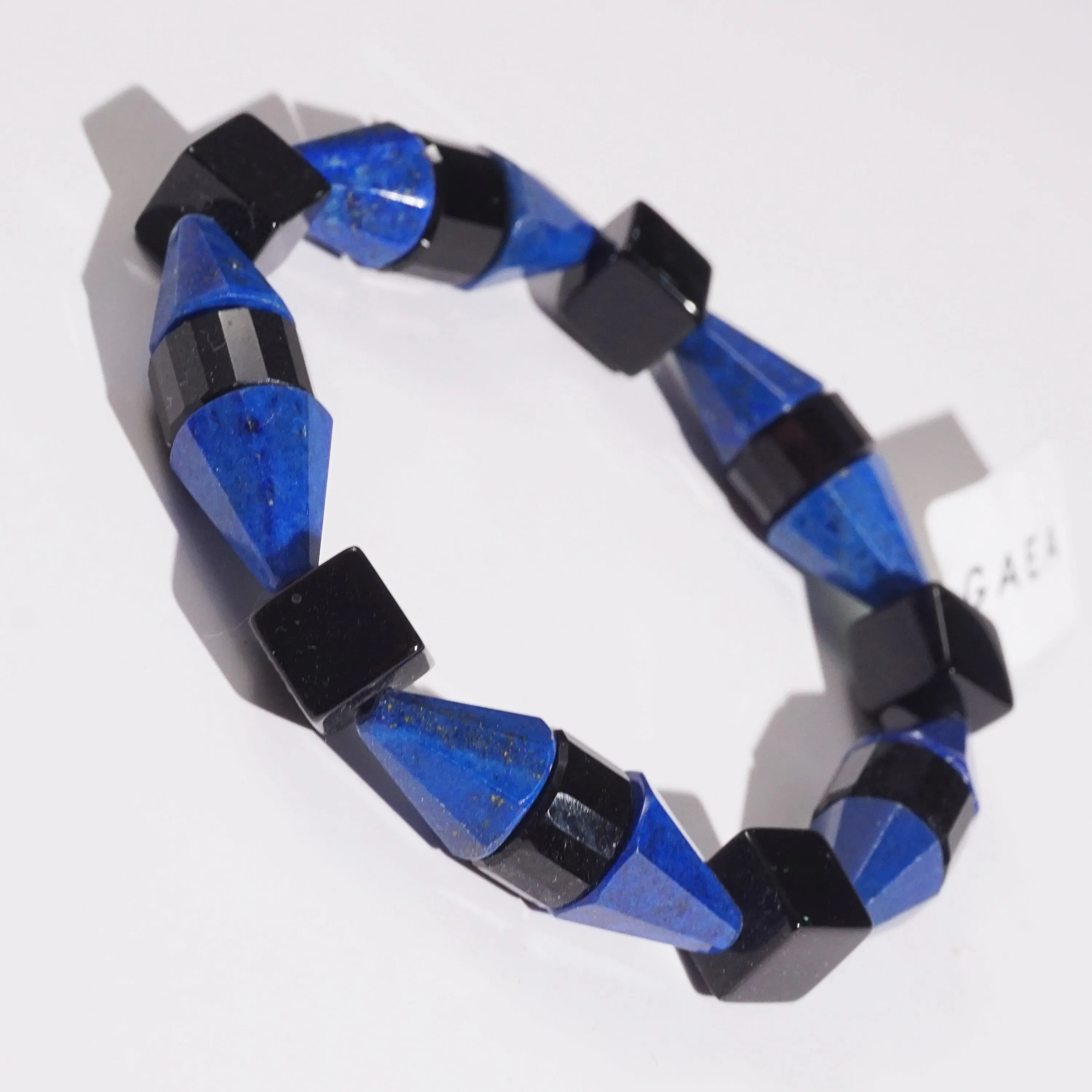 Black Onyx and Lapis Lazuli Cones