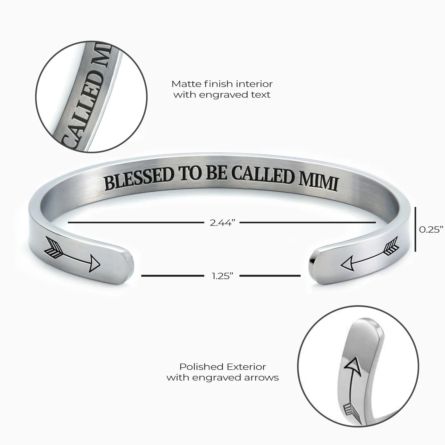 Blessed To Be Called Mimi Cuff Bracelet