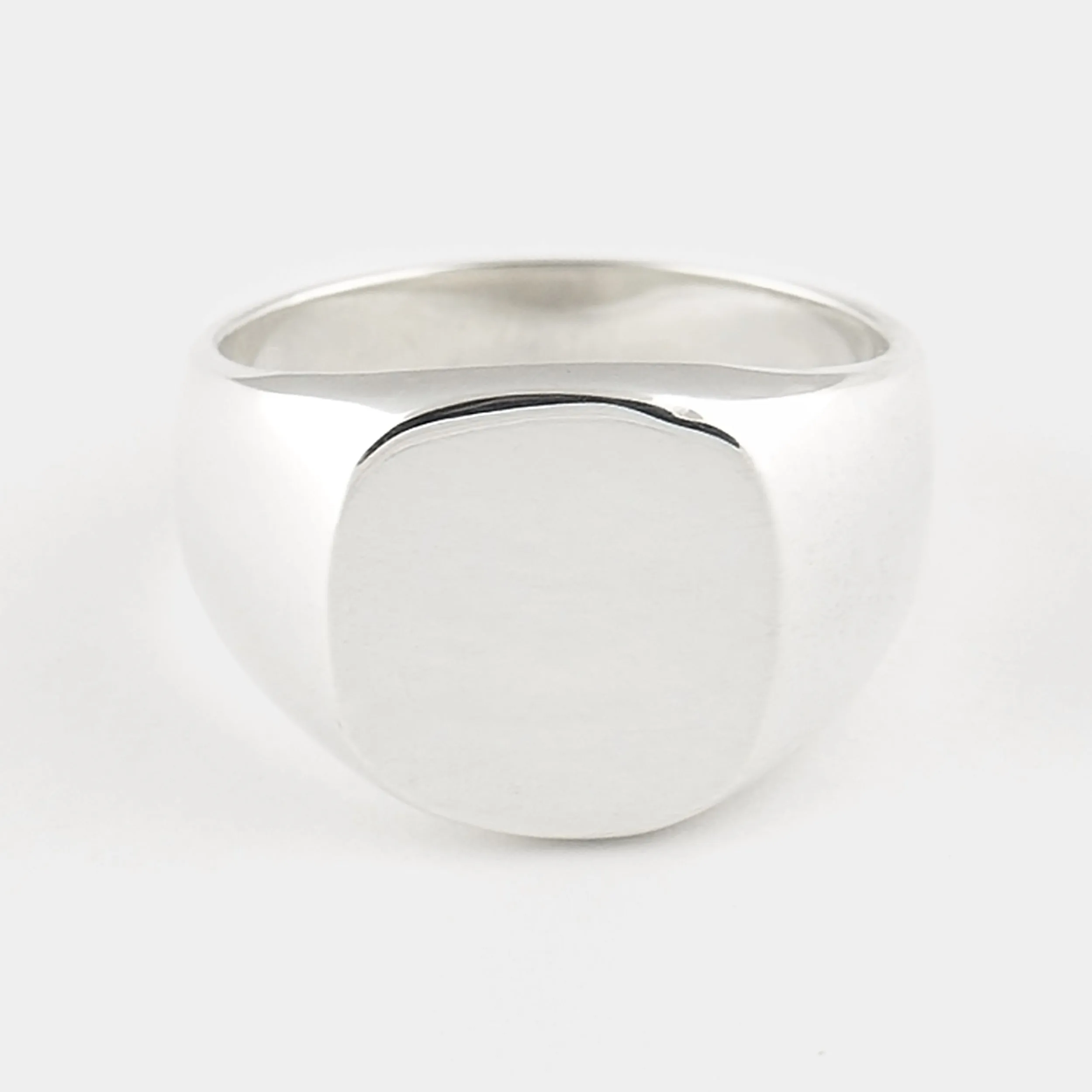 Bold Signet Ring in Sterling Silver