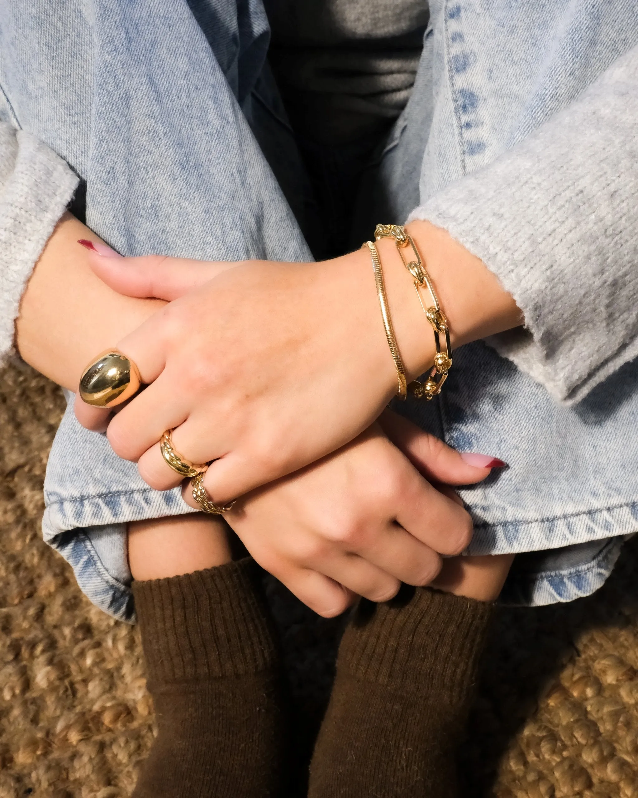 Cami Herringbone Chain Bracelet