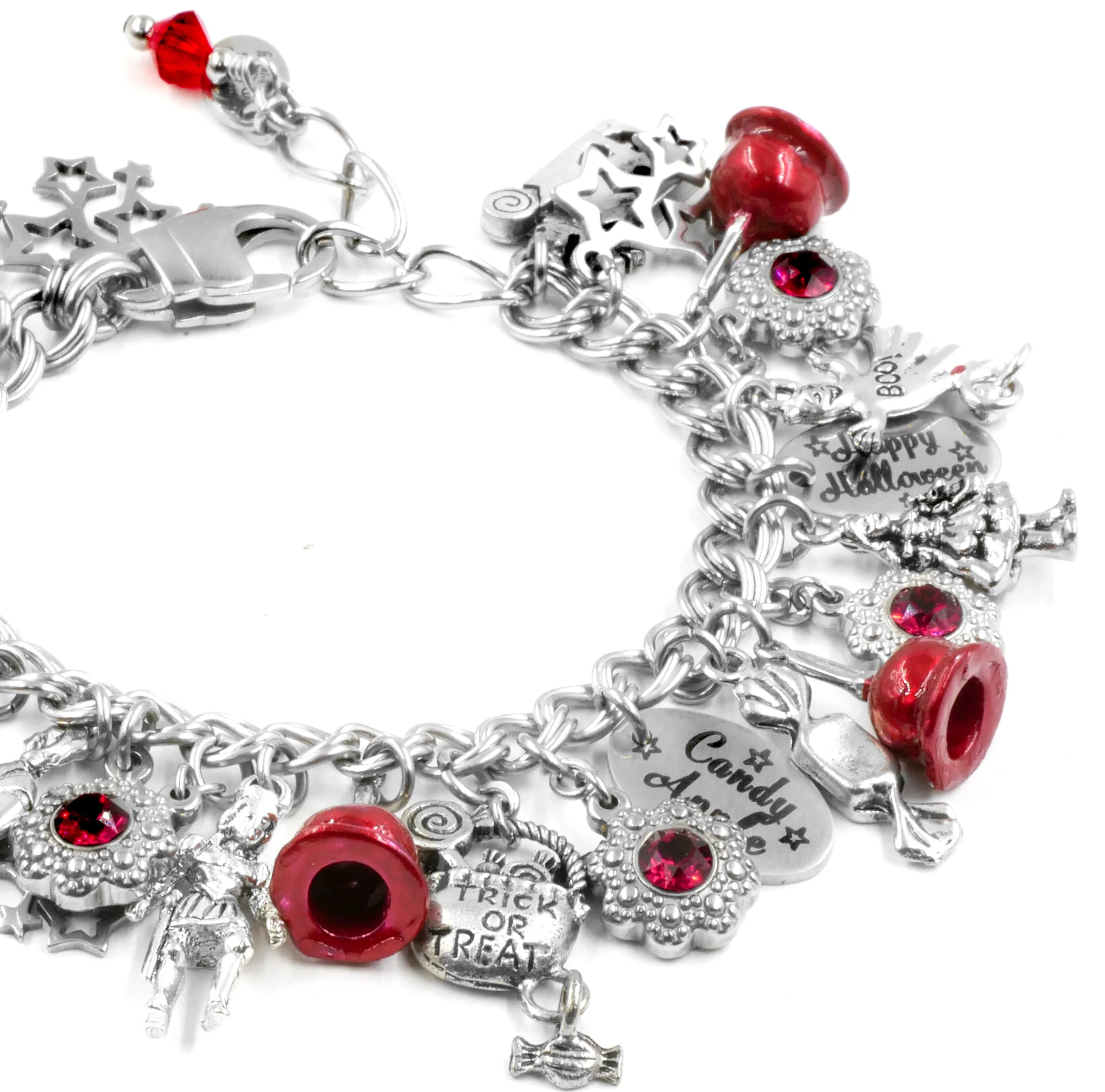 Candy Apple Charm Bracelet