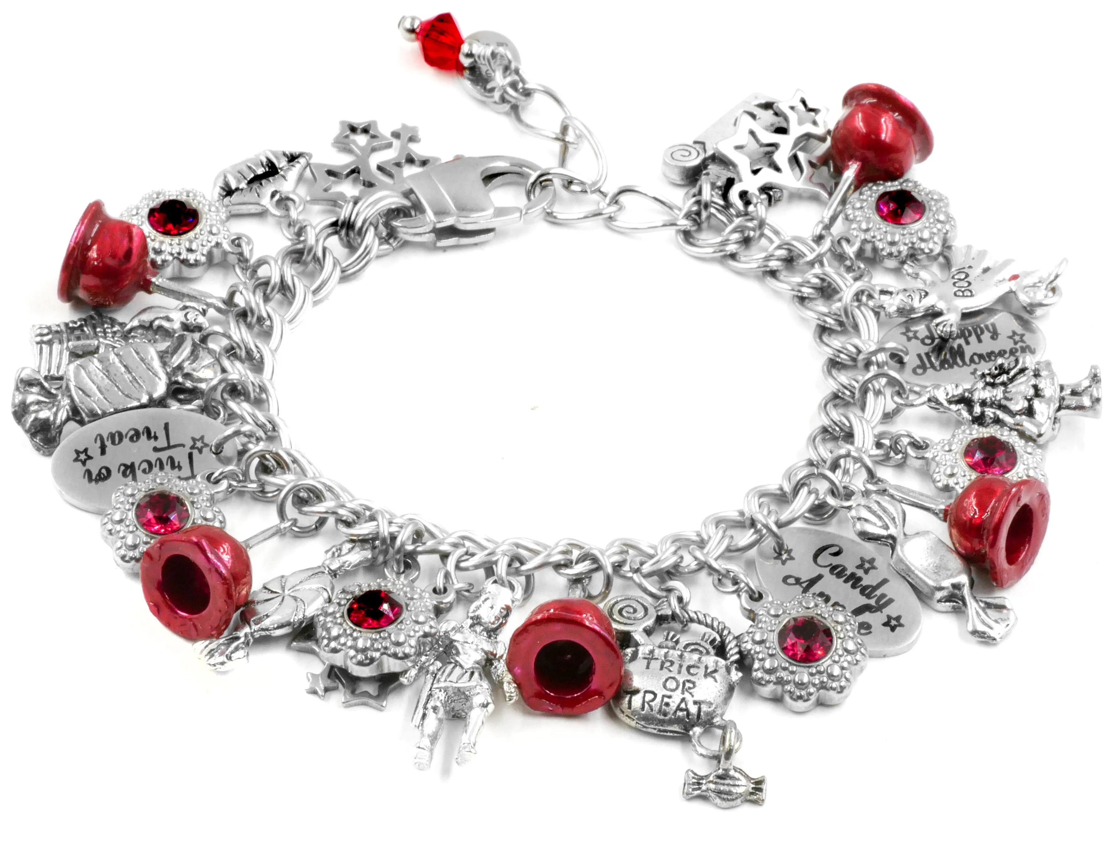 Candy Apple Charm Bracelet