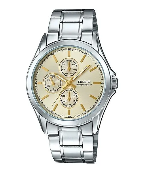 Casio Men's Standard Analog Silver Stainless Steel Band Watch MTPV302D-9A MTP-V302D-9A