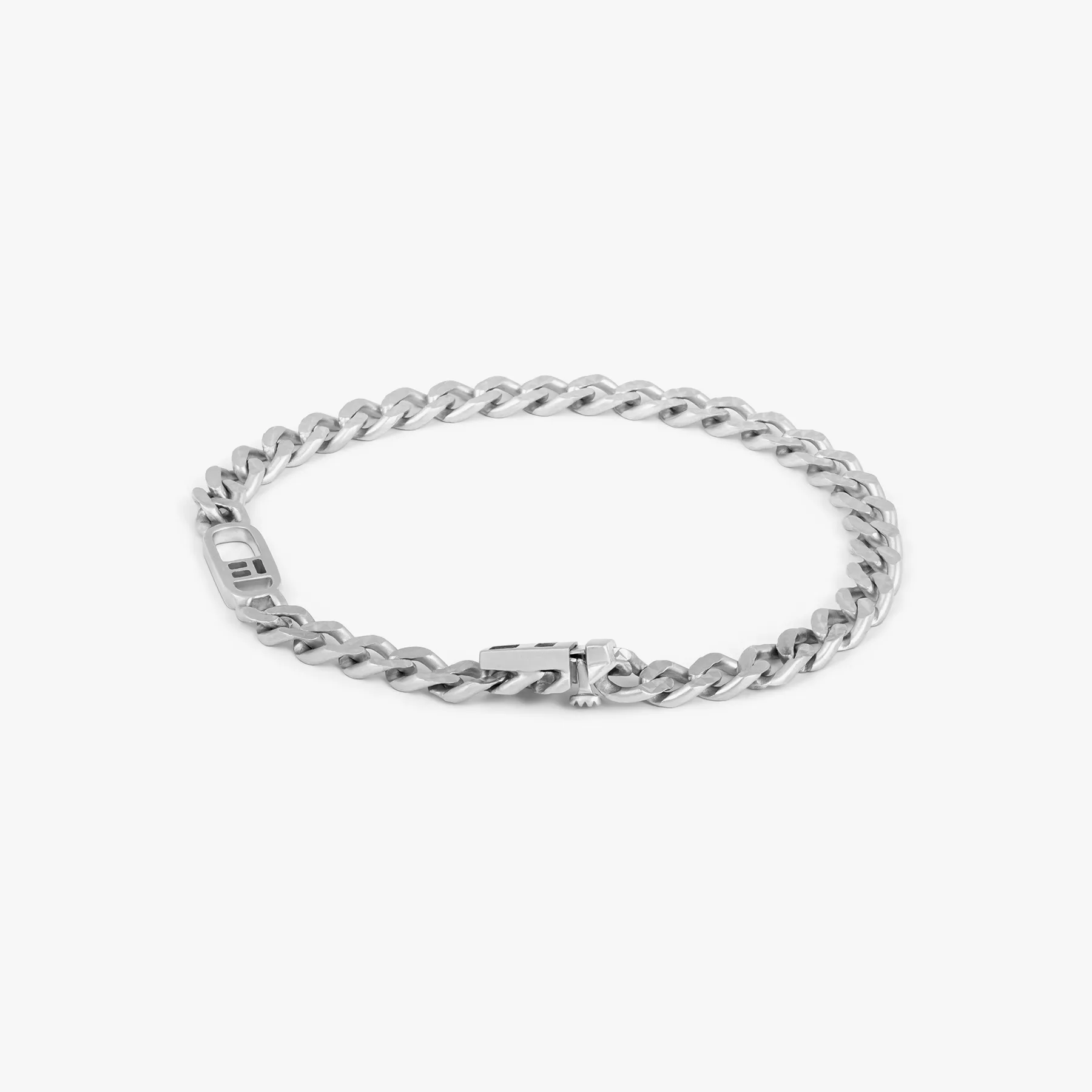 Catena Curve Signifier Bracelet In Silver