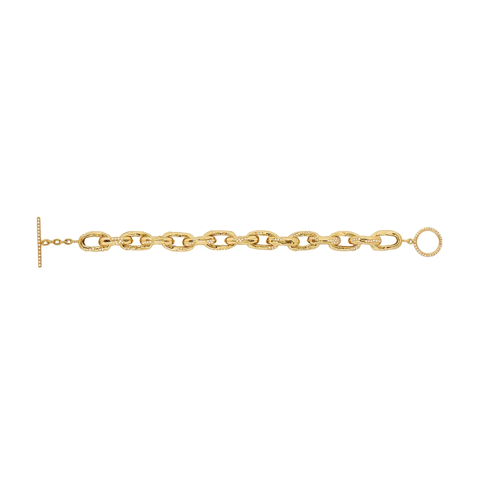 Chain Row 10 Diamond Bracelet - Small