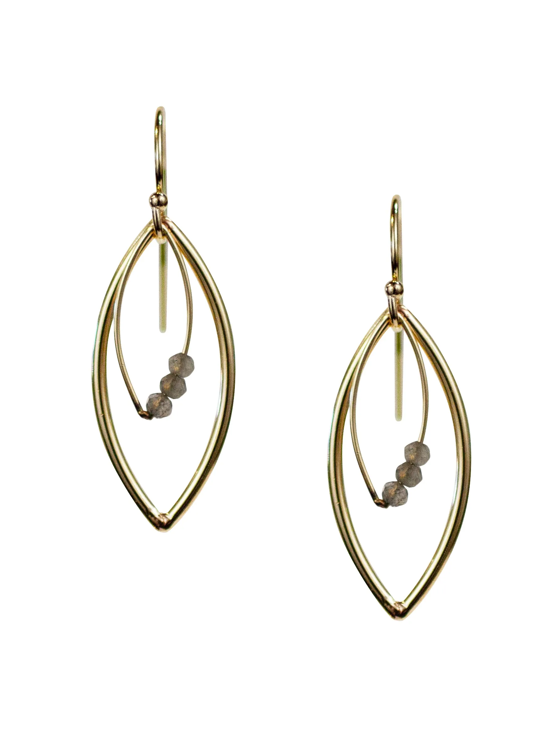 Circuit Earrings - Marquise