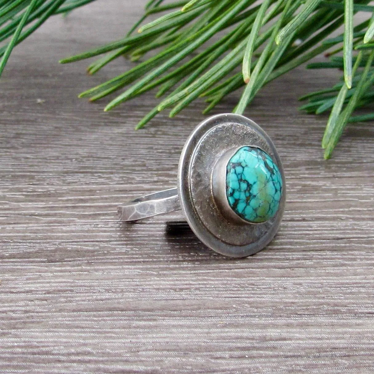 Circular Turquoise Ring