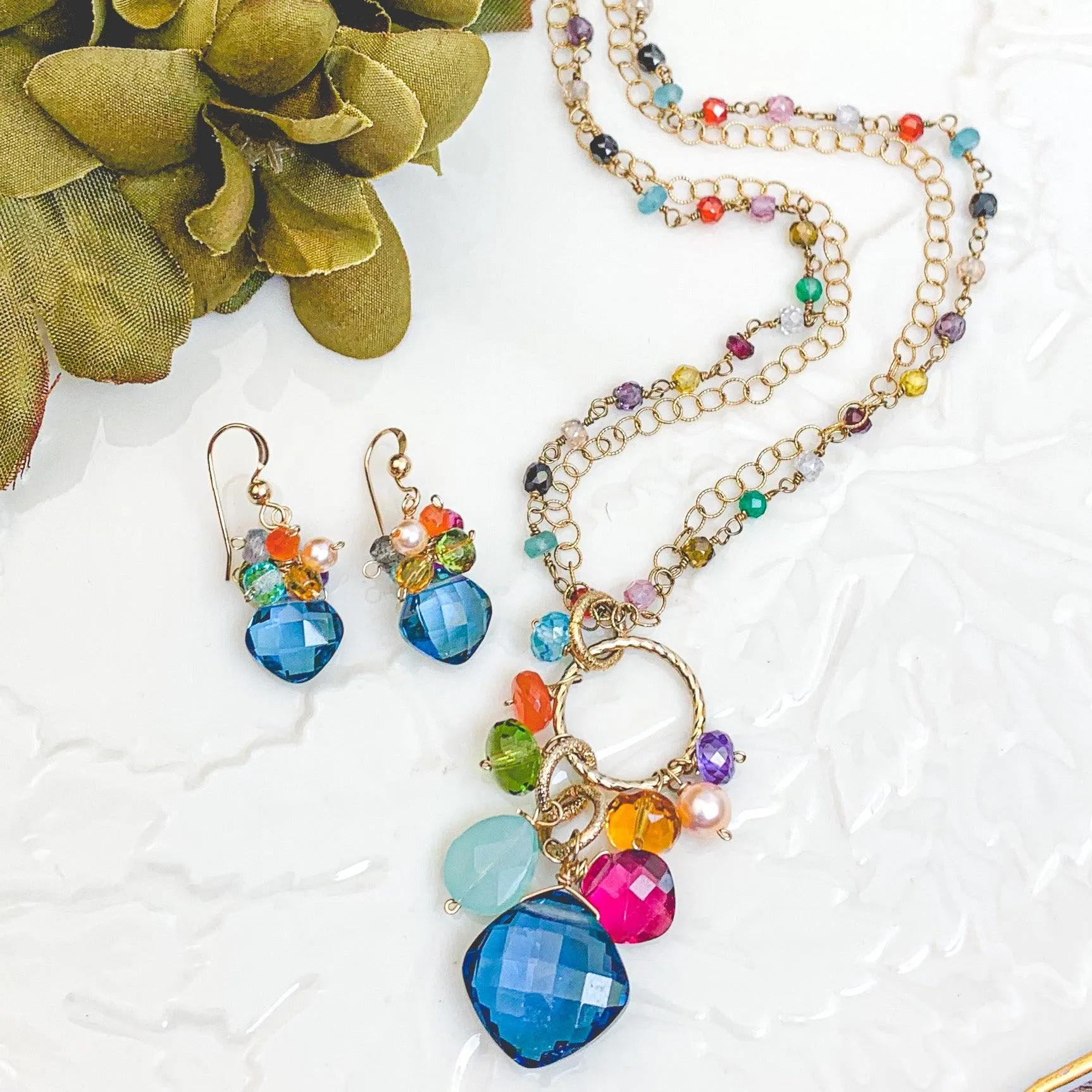 Colorful Jeanie 24" Convertible Pendant Necklace