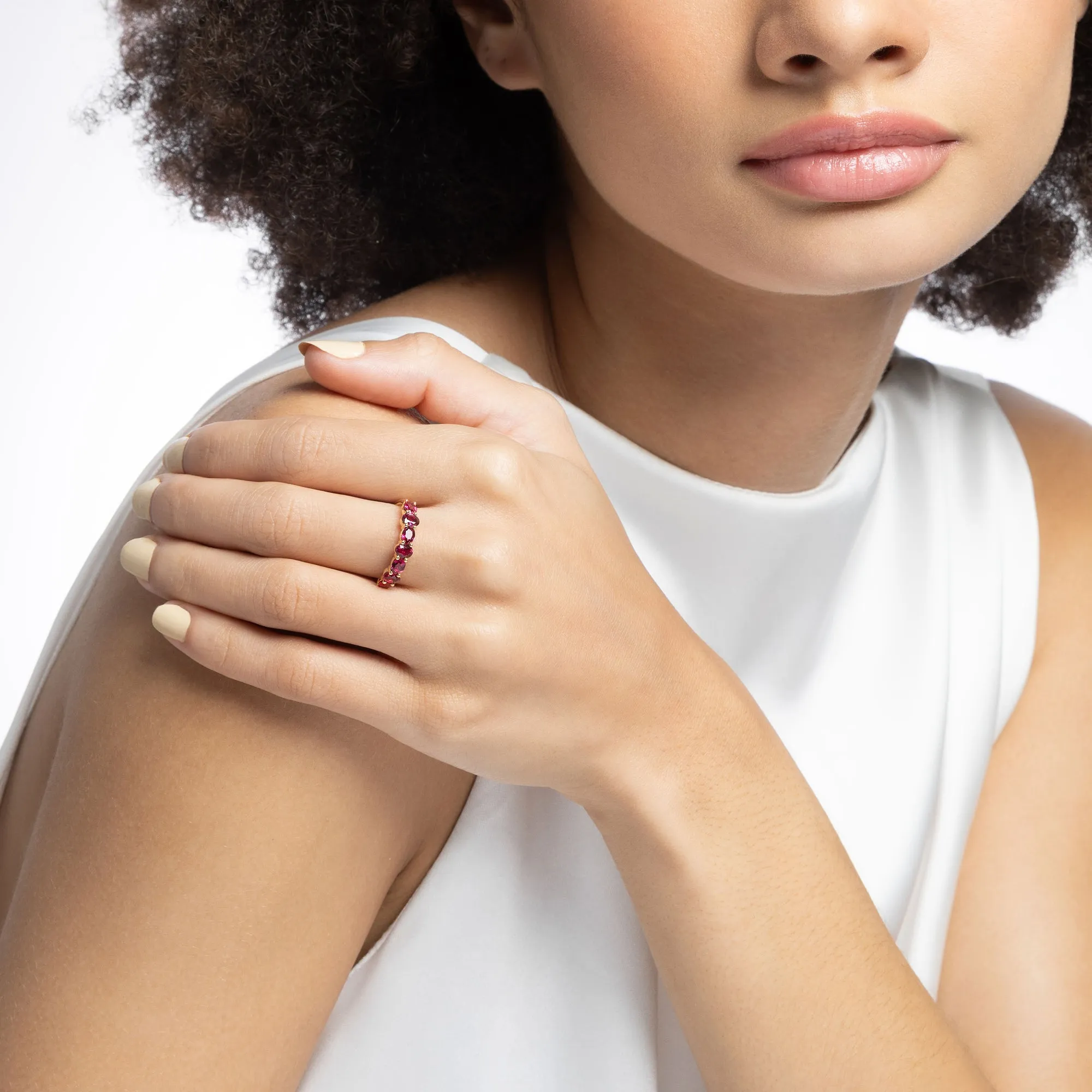 Crackle Ruby Ring