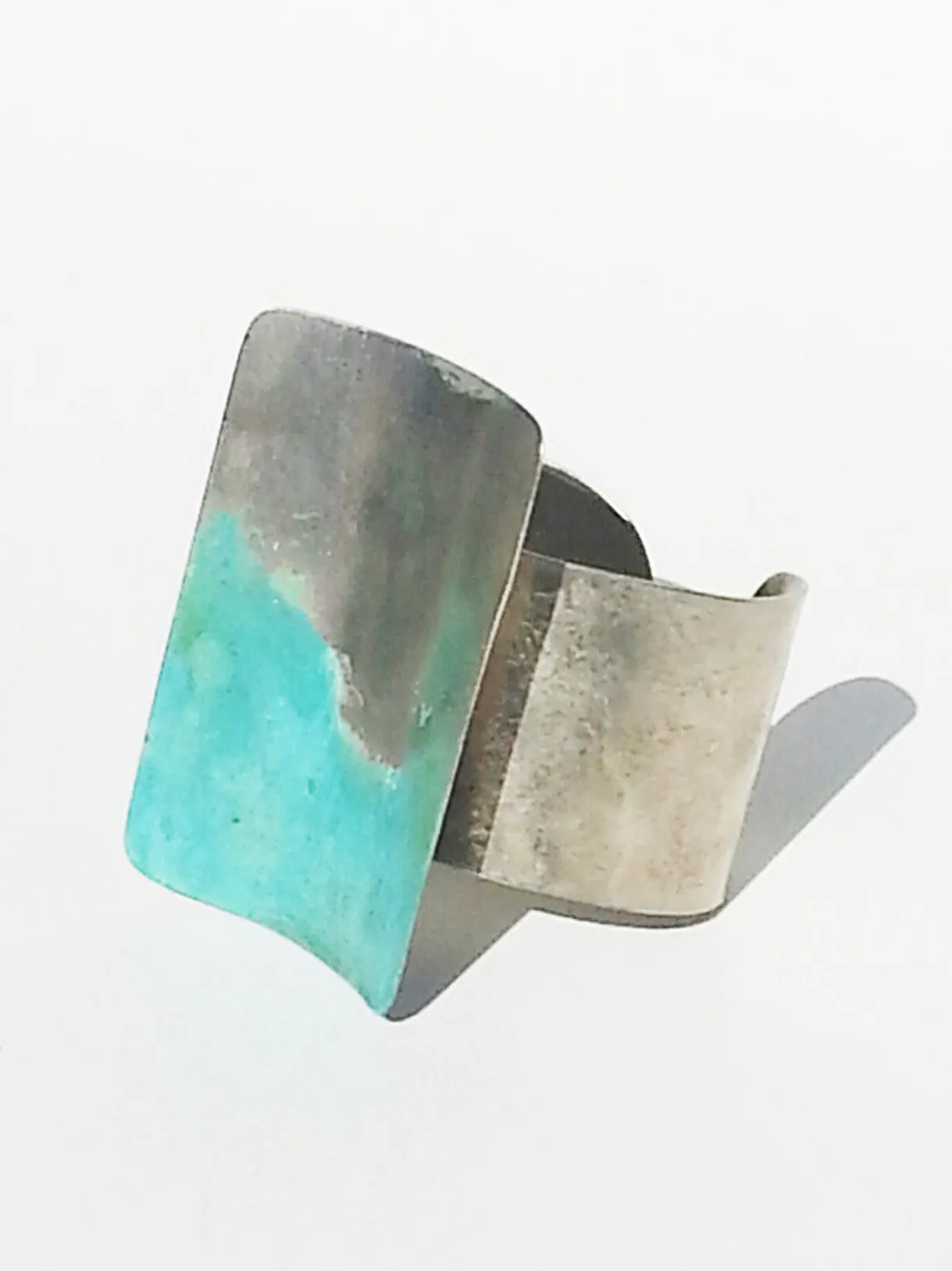 Cuff Bracelet Patina on Alpaca Silver