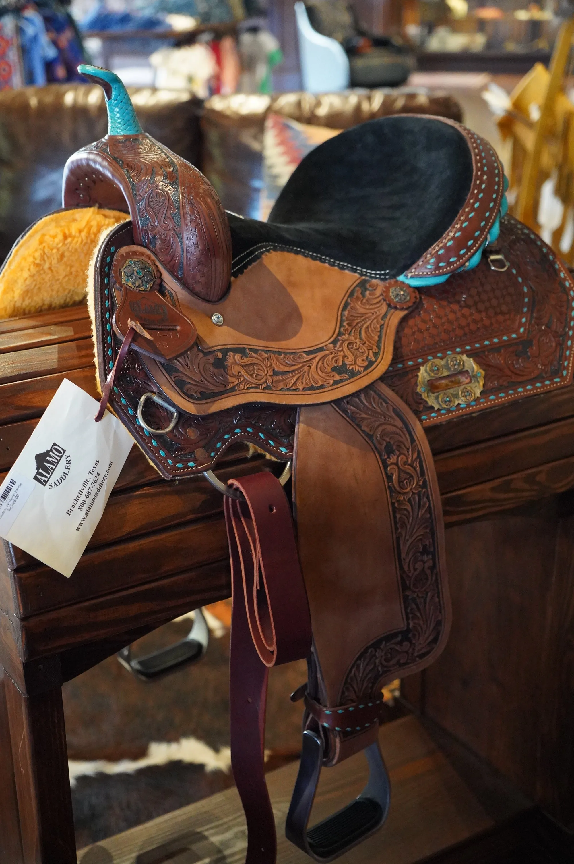 CUSTOM MADE 14" BARREL SADDLE