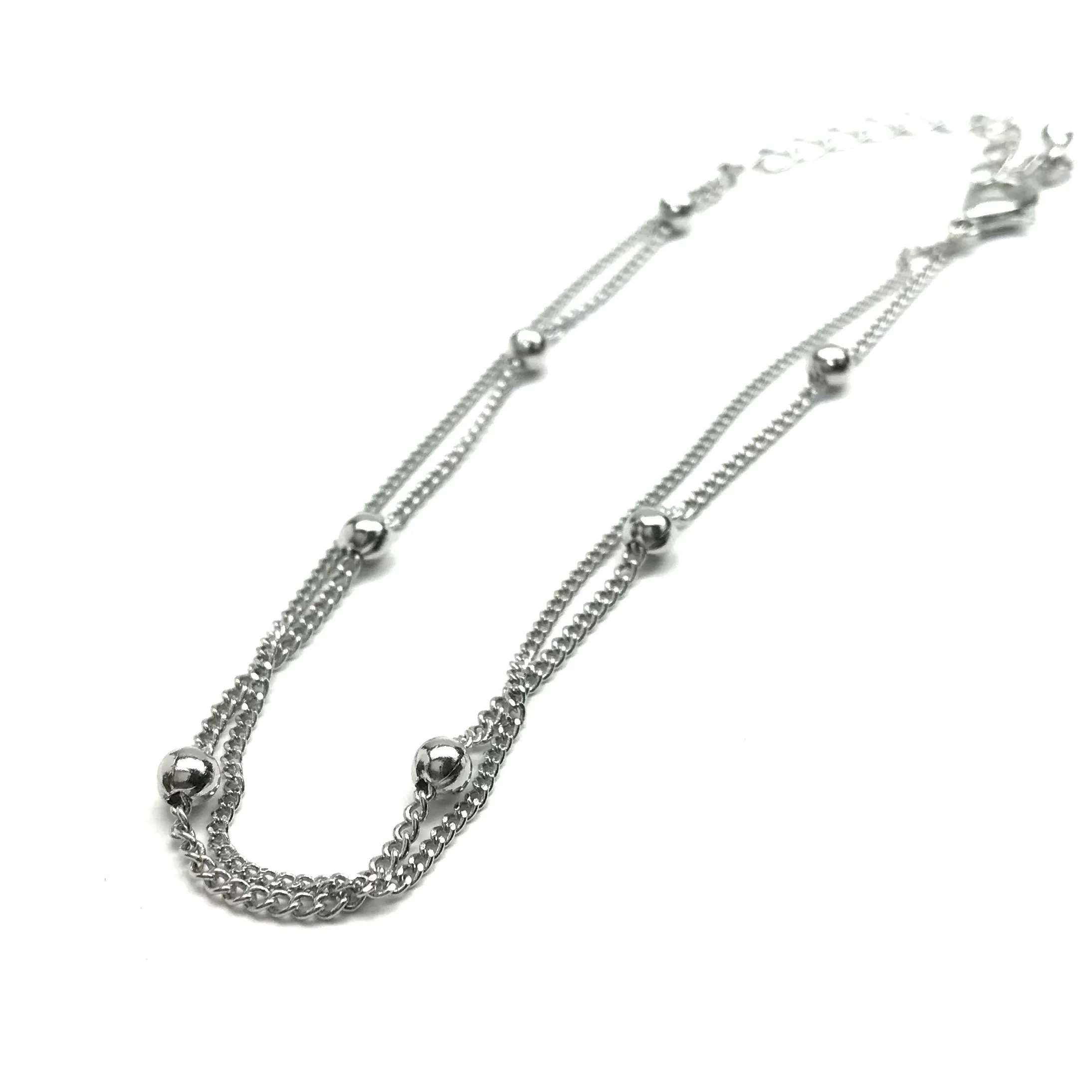 DOUBLE CHAIN ANKLET