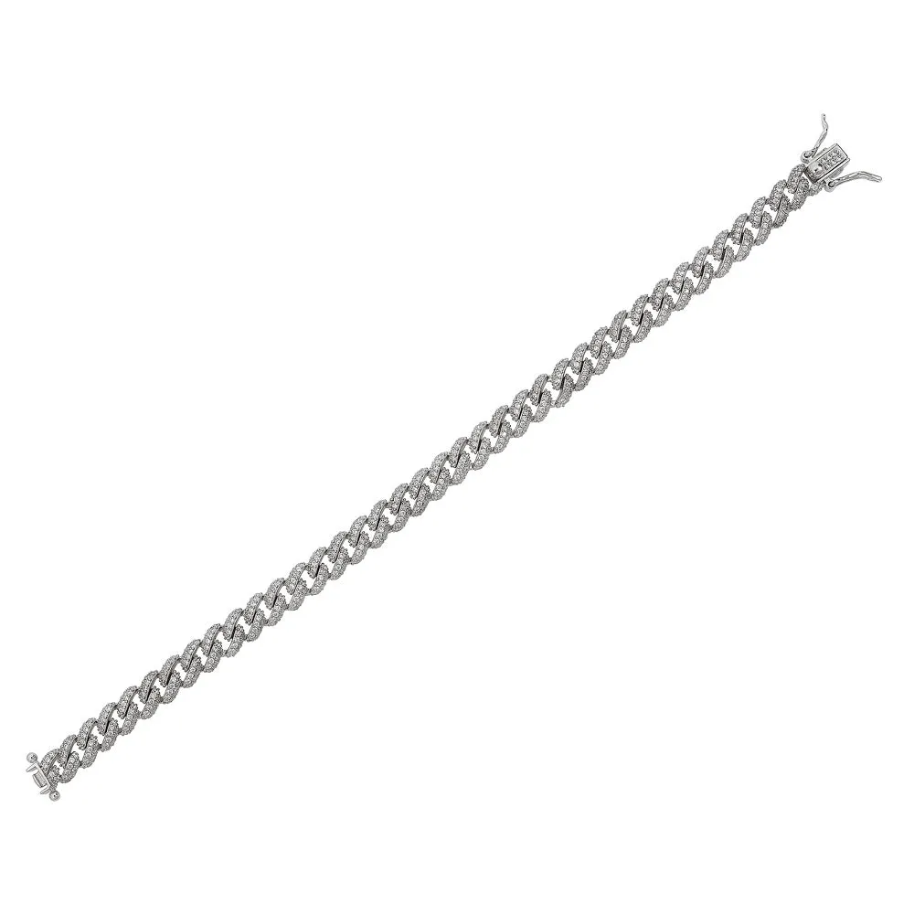 ERIKA PRONG SET CZ CUBAN LINK BRACELET