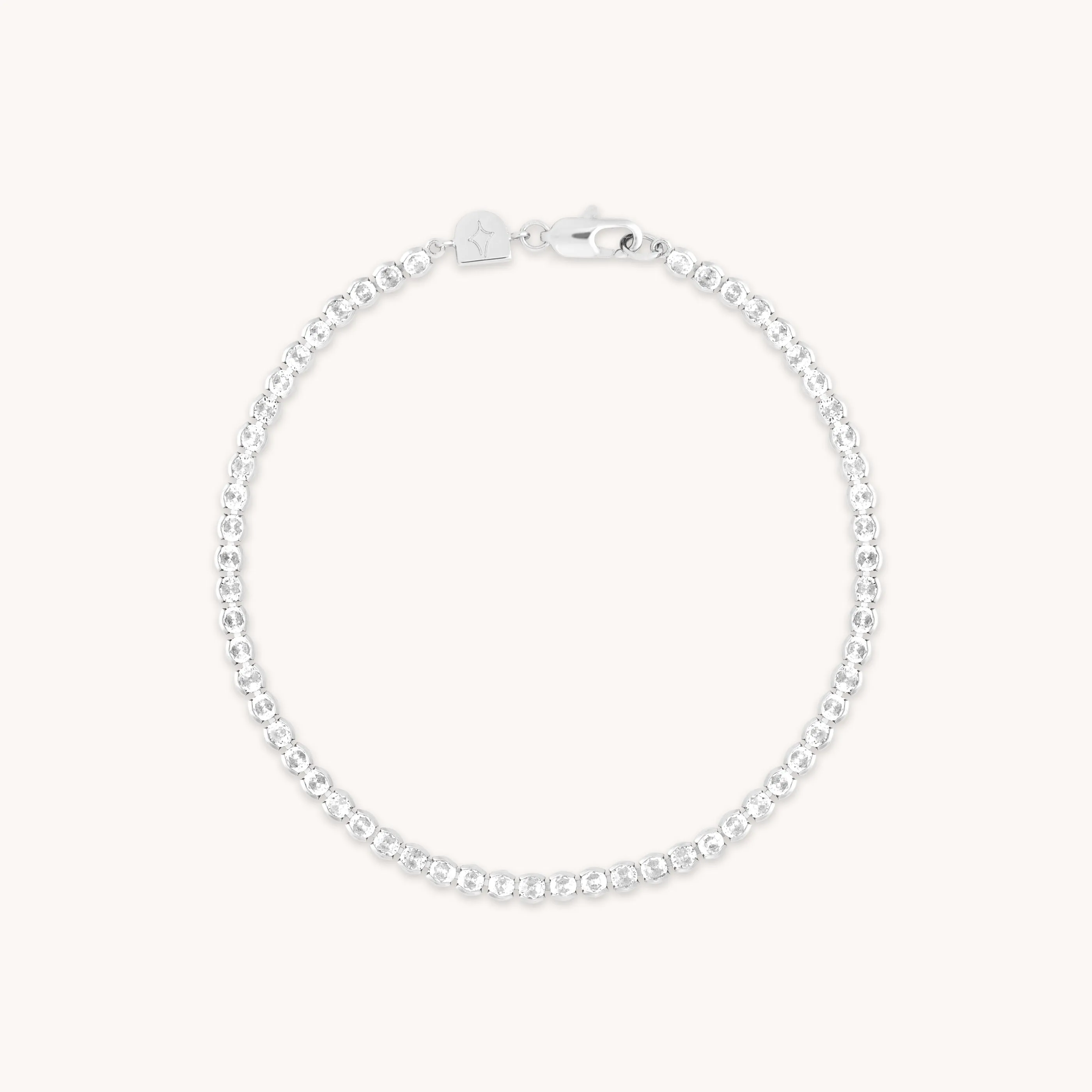 Gleam Bold Tennis Chain Bracelet in Silver