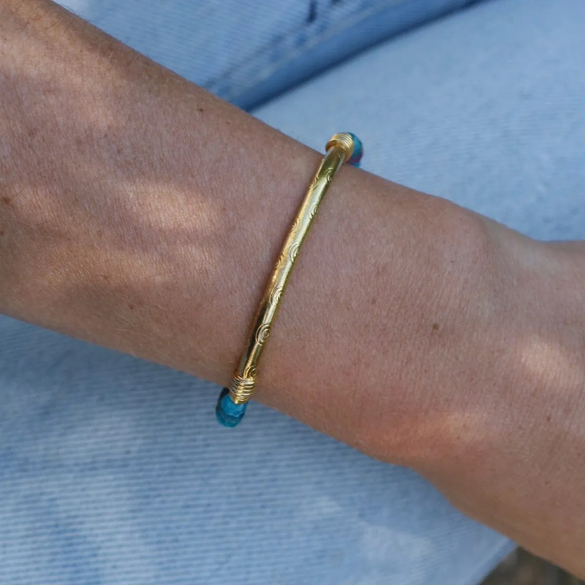 Gold Amazing Apatite Bracelet