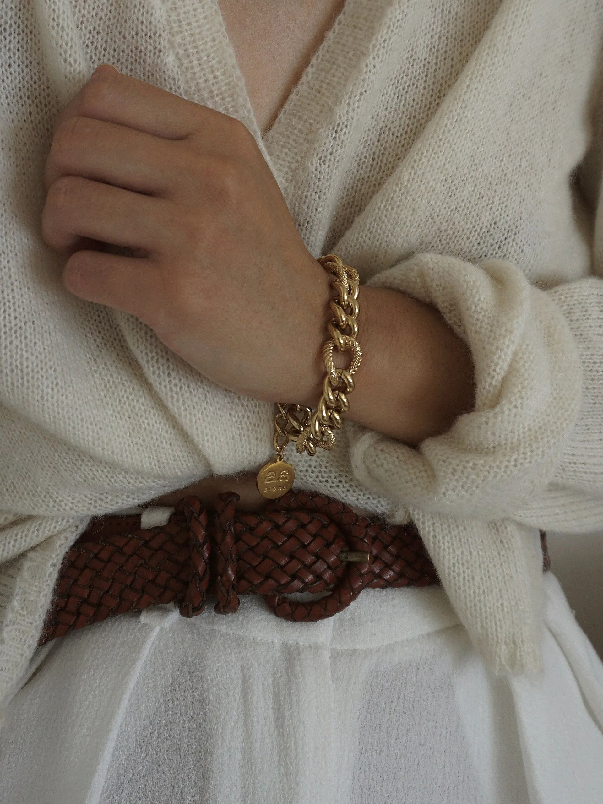 Gold lana bracelet