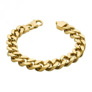 Gold Plated Curb 22cm Bracelet B5444