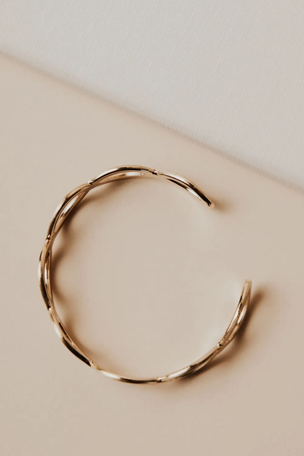 Gold Twist Cuff