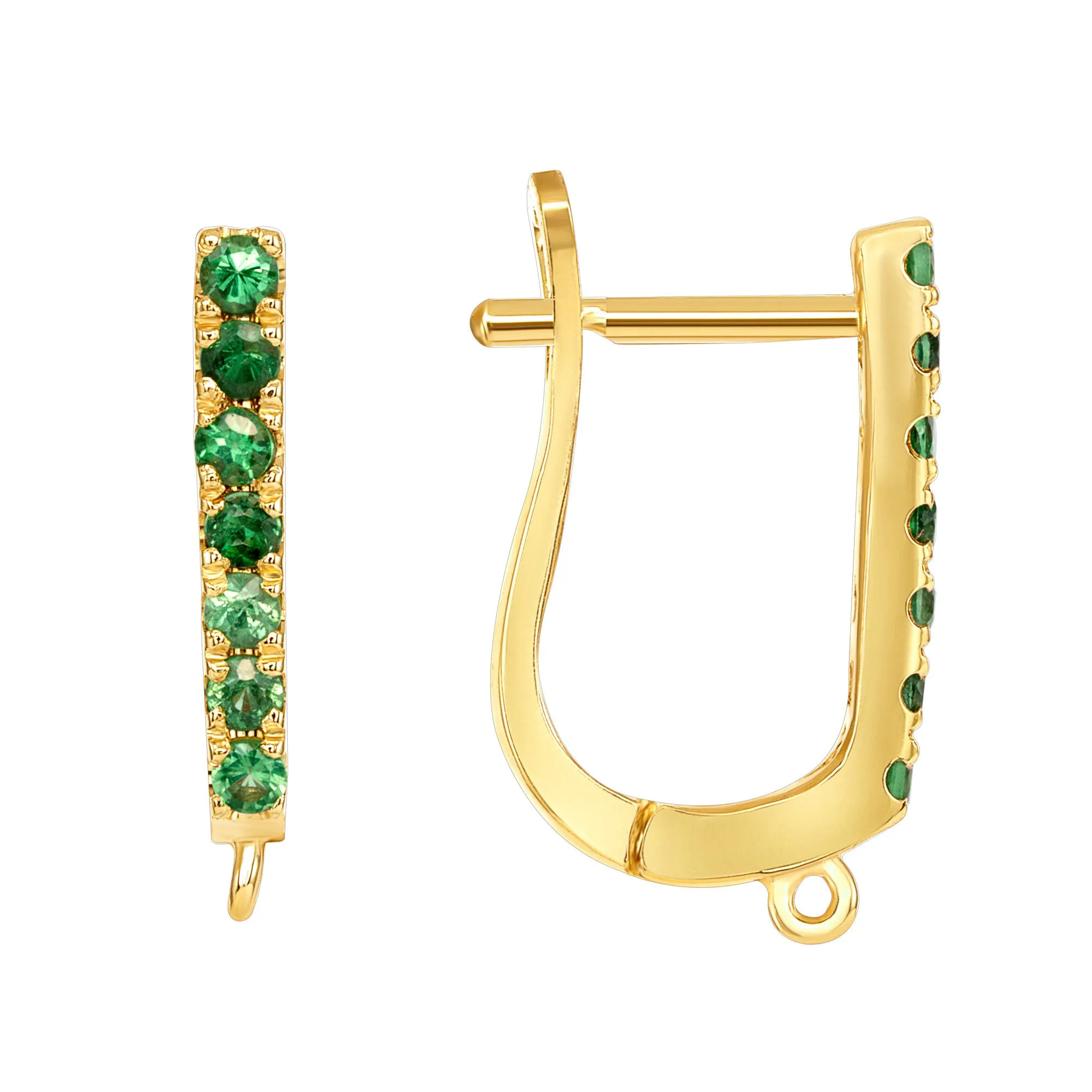 Green Goddess Hoops