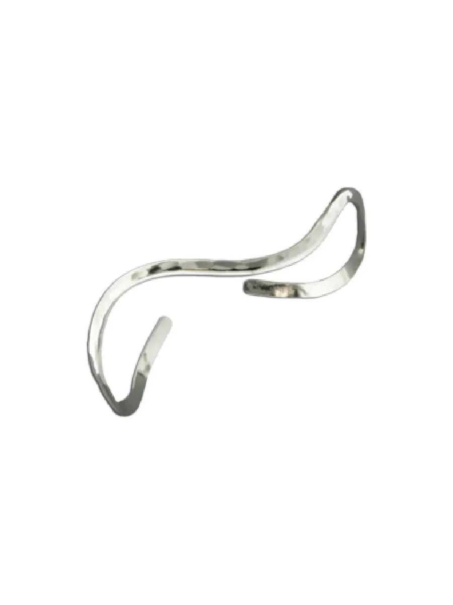 Hammered Wave Cuff Bracelet