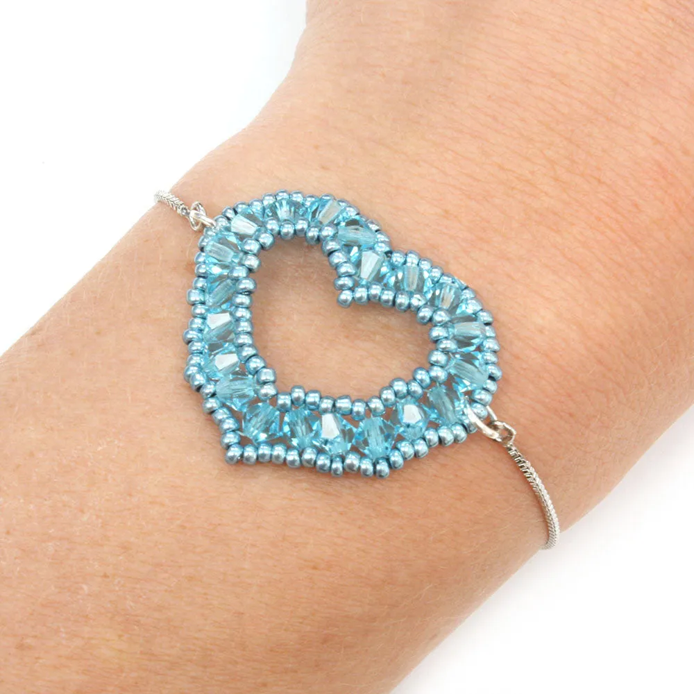 Heart Bracelet Kit Blue