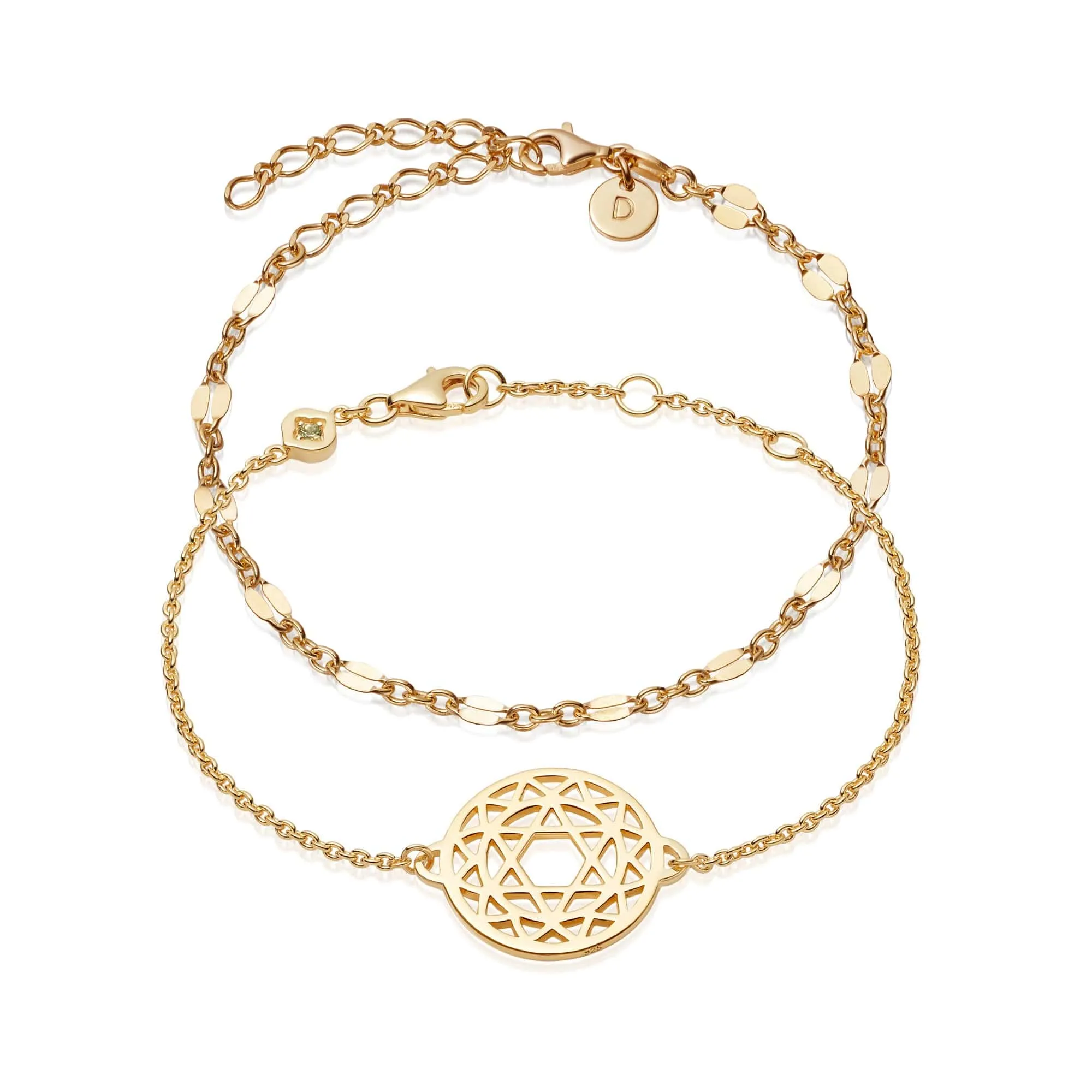 'Heart On Your Sleeve' Bracelet Layering Set 18ct Gold Plate