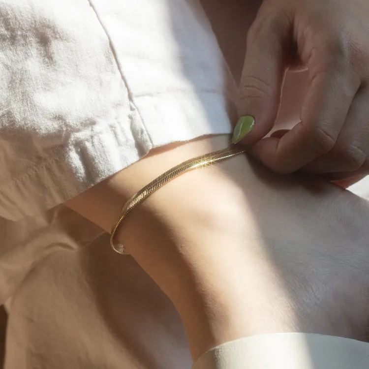 Herringbone Anklet